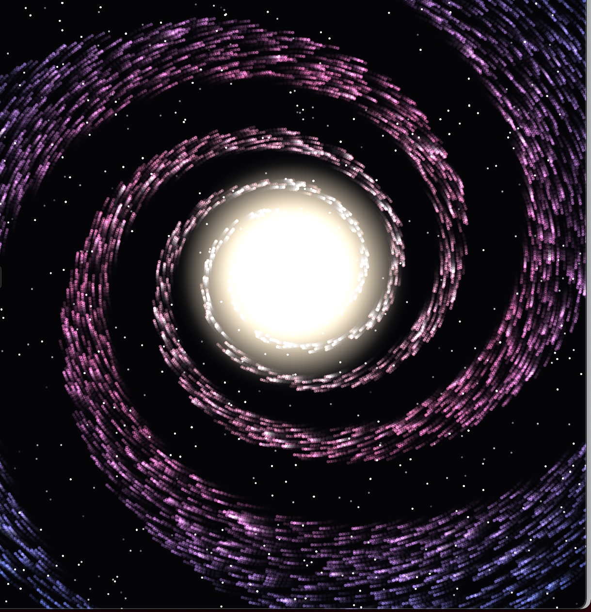 Amazing JavaScript - galaxy animation